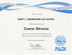 PADI Course Director Certification